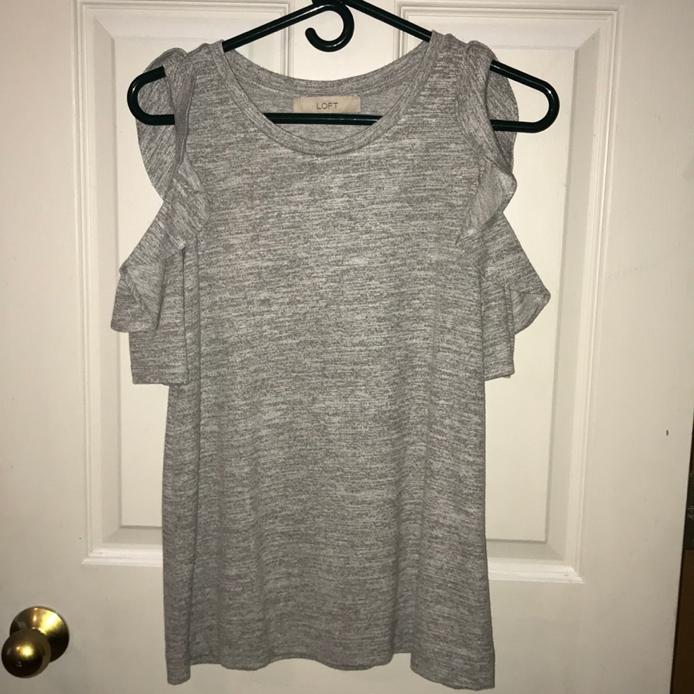 Cold shoulder sweater